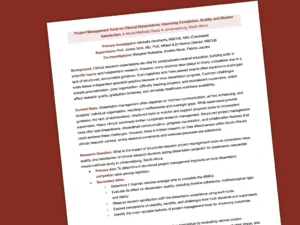 Concept Sheet in Research on red background